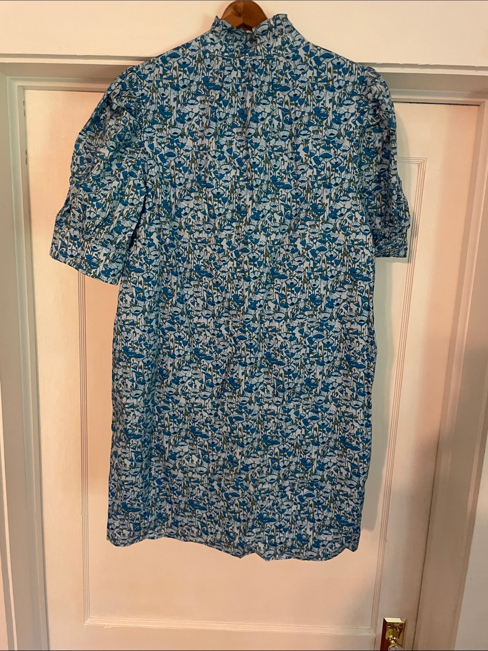 New Tuckernuck Hyacinth House Poppies Floral Ruffle Collar Louisa Dress Large - Picture 7 of 12